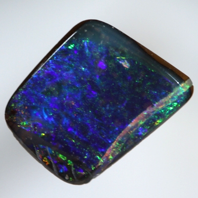 SOLID BOULDER OPAL Bright sparkling green and blue